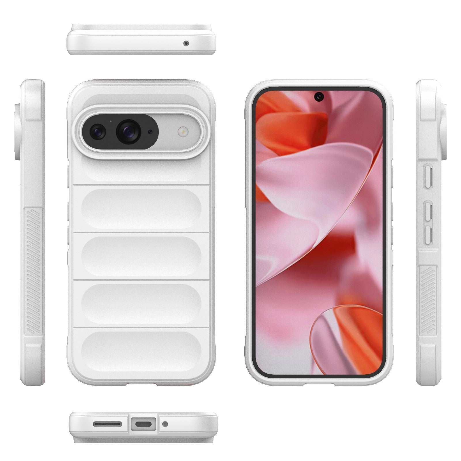 Google Pixel 9 Pro 5G Magic Shield Phone Case – Durable TPU + Flannel, Stylish Protection, Brightly Coloured, Wear-Resistant-buycases.co.uk