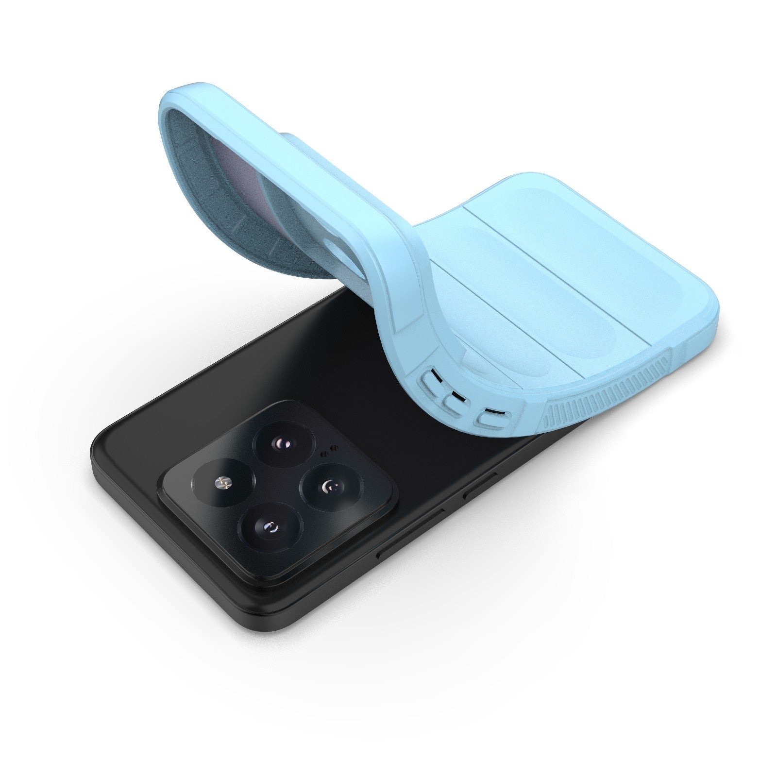 Xiaomi 14 5G Magic Shield Phone Case – Durable TPU + Flannel, Stylish Protection, Brightly Coloured, Wear-Resistant-buycases.co.uk