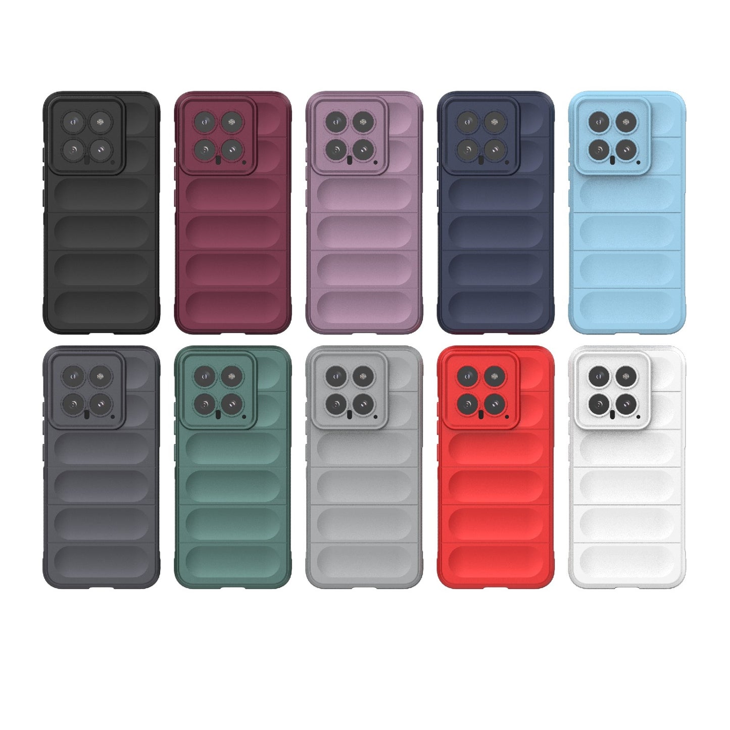 Xiaomi 14 5G Magic Shield Phone Case – Durable TPU + Flannel, Stylish Protection, Brightly Coloured, Wear-Resistant-buycases.co.uk