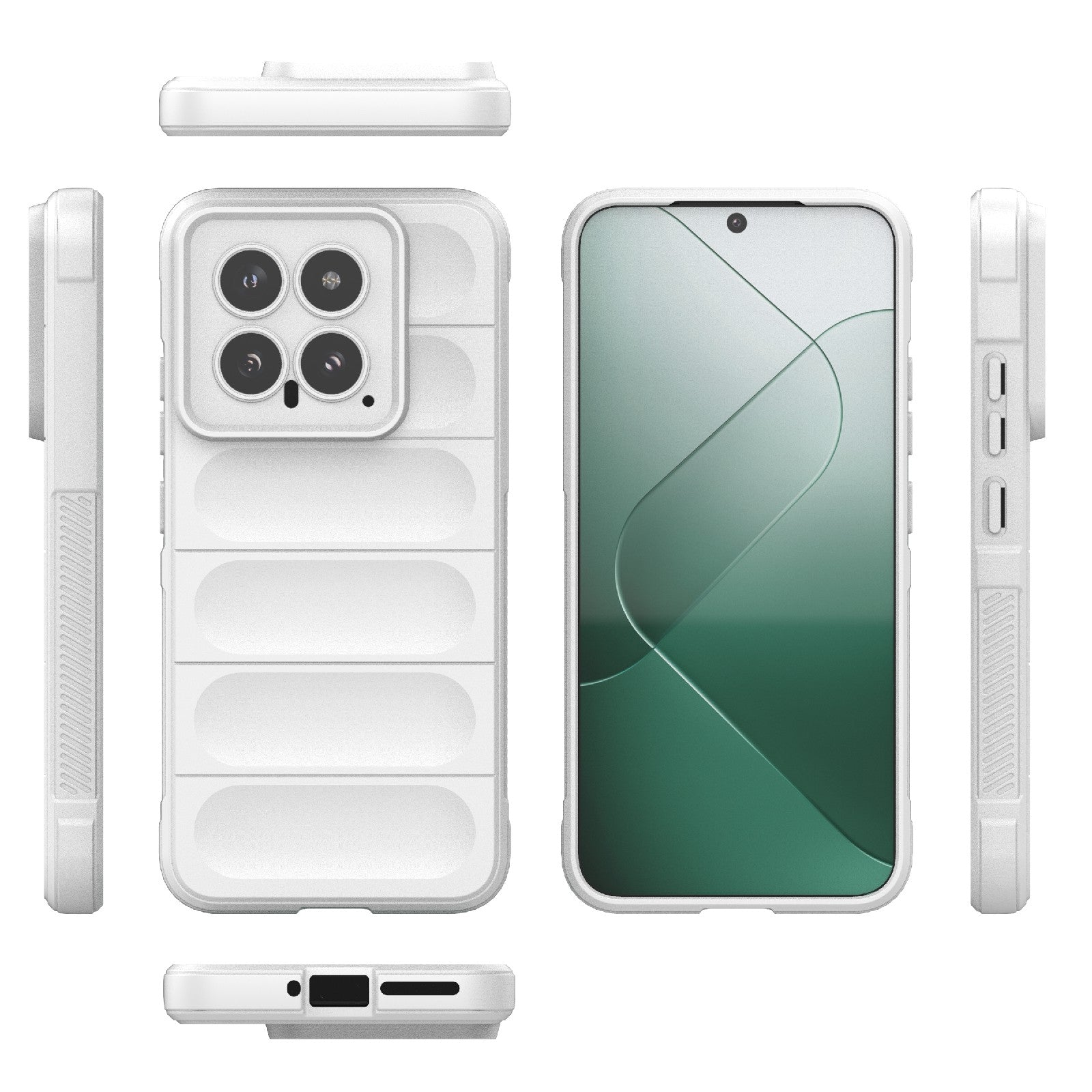 Xiaomi 14 5G Magic Shield Phone Case – Durable TPU + Flannel, Stylish Protection, Brightly Coloured, Wear-Resistant-buycases.co.uk