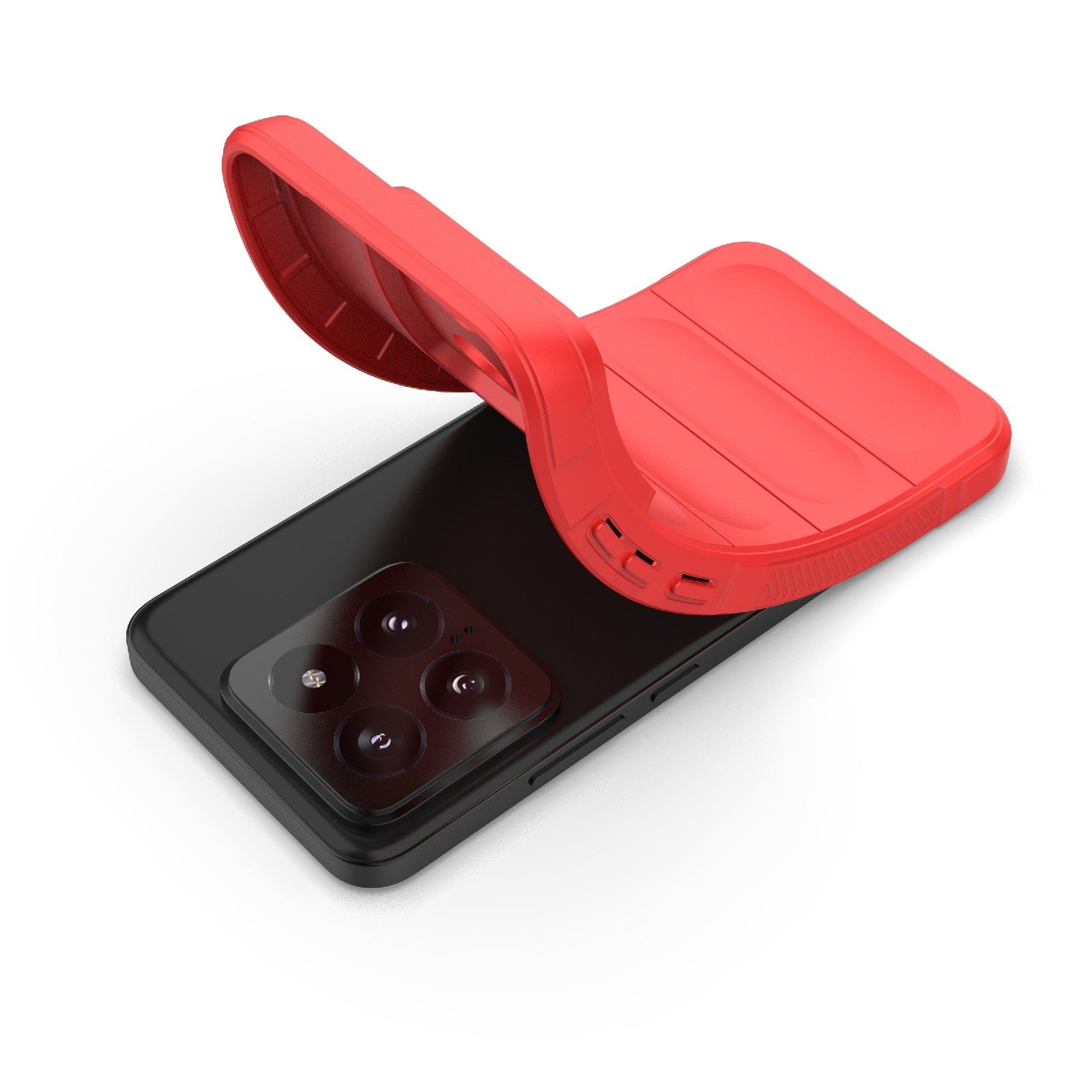 Xiaomi 14 5G Magic Shield Phone Case – Durable TPU + Flannel, Stylish Protection, Brightly Coloured, Wear-Resistant-buycases.co.uk