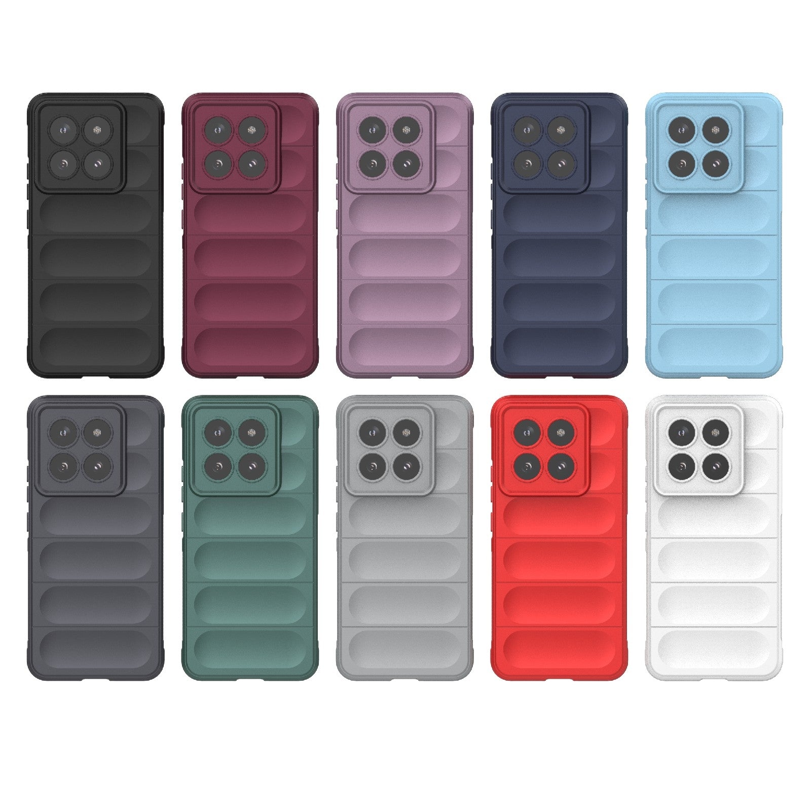 Xiaomi 14 Pro 5G Magic Shield Phone Case – Durable TPU + Flannel, Stylish Protection, Brightly Coloured, Wear-Resistant-buycases.co.uk