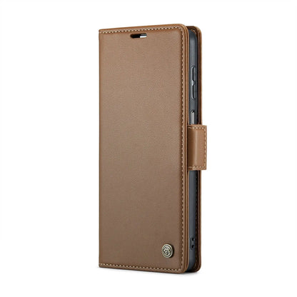 Samsung Galaxy A23 Leather Wallet Case - RFID Blocking, Stand Function, Card Slots-buycases.co.uk