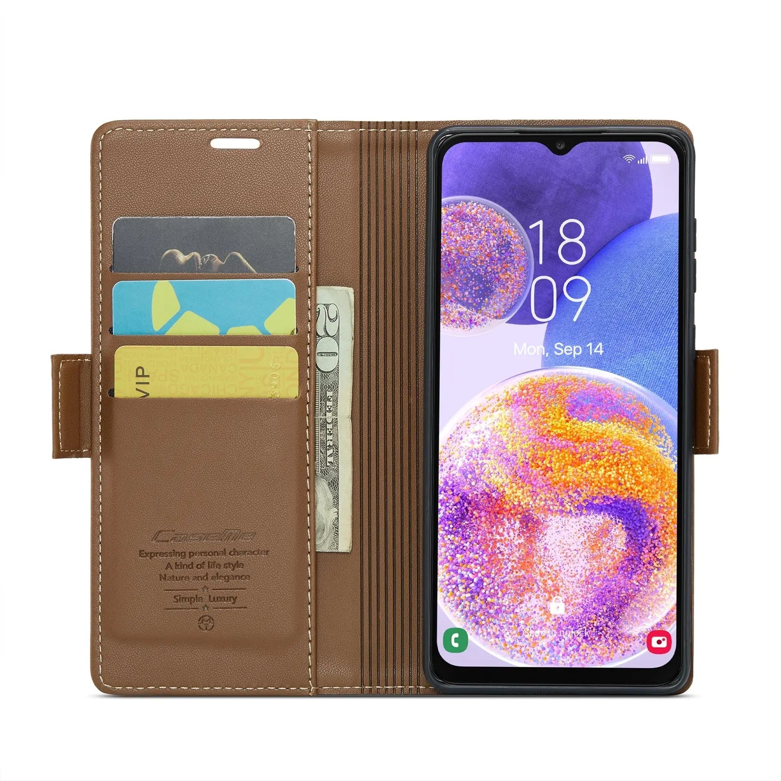 Samsung Galaxy A23 Leather Wallet Case - RFID Blocking, Stand Function, Card Slots-buycases.co.uk