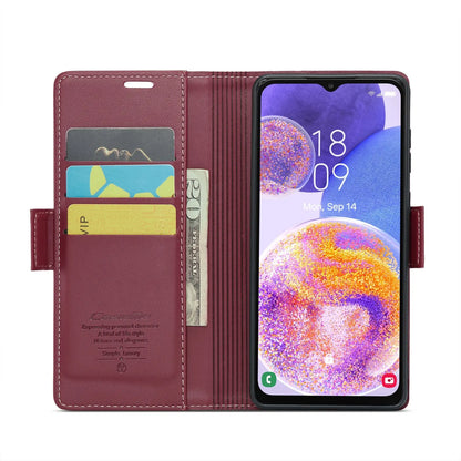 Samsung Galaxy A23 Leather Wallet Case - RFID Blocking, Stand Function, Card Slots-buycases.co.uk