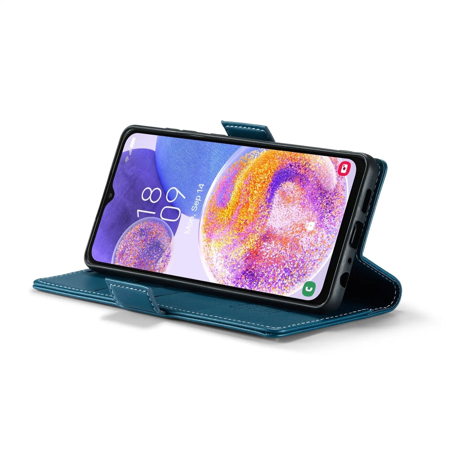 Samsung Galaxy A23 Leather Wallet Case - RFID Blocking, Stand Function, Card Slots-buycases.co.uk