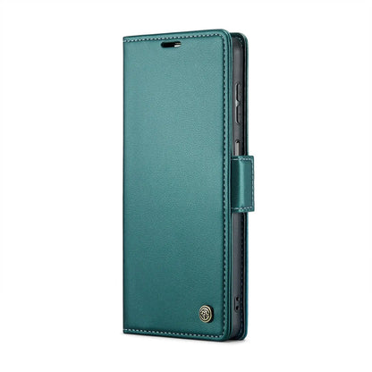 Samsung Galaxy A23 Leather Wallet Case - RFID Blocking, Stand Function, Card Slots-buycases.co.uk