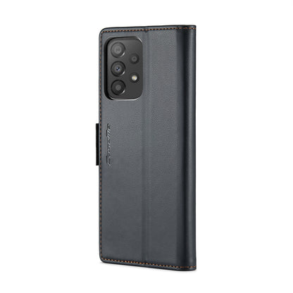 Samsung Galaxy A33 5g Leather Wallet Case - RFID Blocking, Stand Function, Card Slots-buycases.co.uk