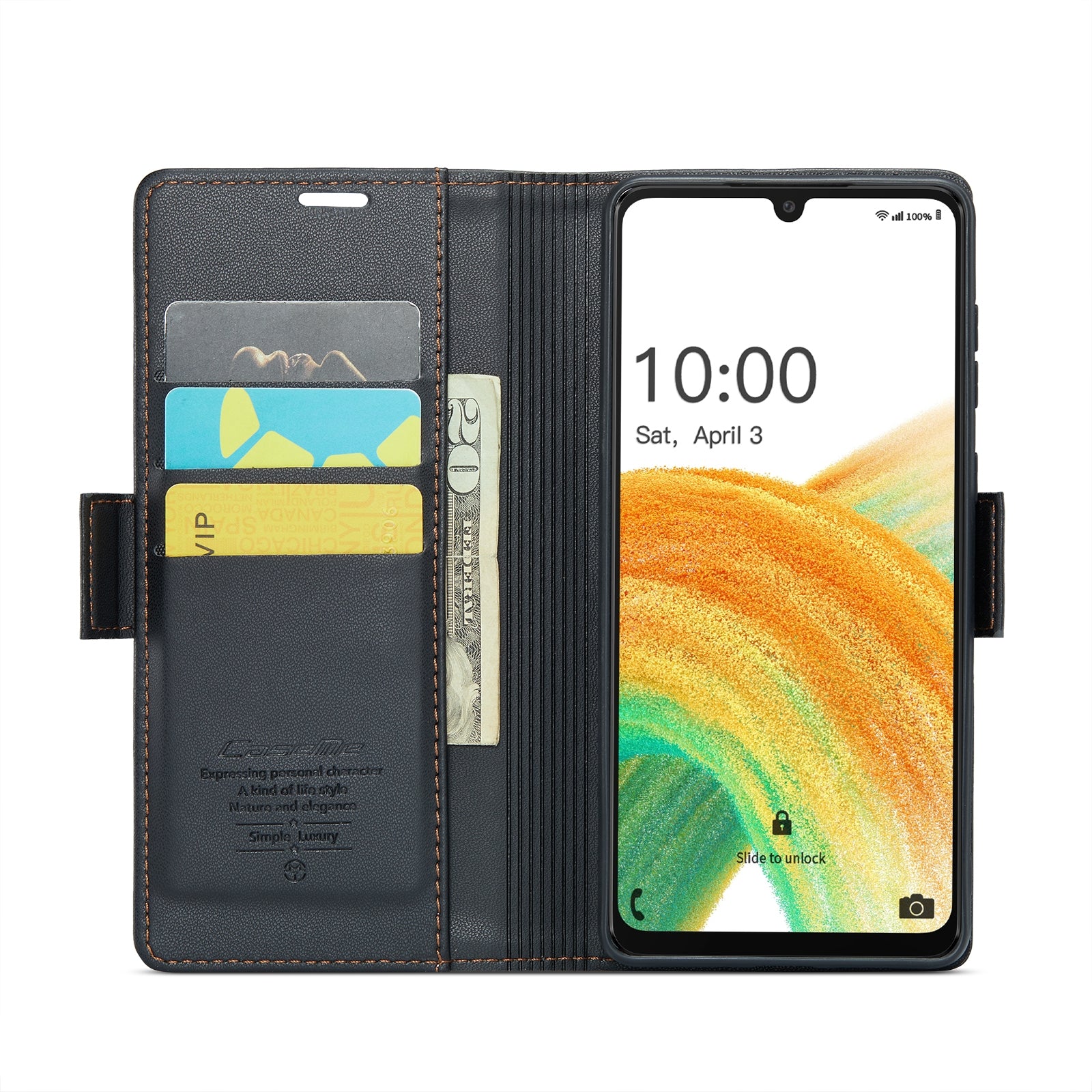 Samsung Galaxy A33 5g Leather Wallet Case - RFID Blocking, Stand Function, Card Slots-buycases.co.uk