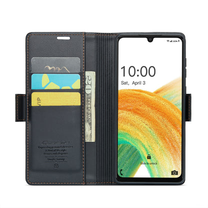 Samsung Galaxy A33 5g Leather Wallet Case - RFID Blocking, Stand Function, Card Slots-buycases.co.uk