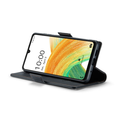 Samsung Galaxy A33 5g Leather Wallet Case - RFID Blocking, Stand Function, Card Slots-buycases.co.uk