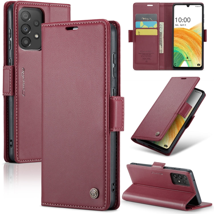 Samsung Galaxy A33 5g Leather Wallet Case - RFID Blocking, Stand Function, Card Slots-buycases.co.uk