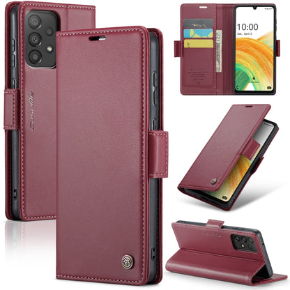 Samsung Galaxy A33 5g Leather Wallet Case - RFID Blocking, Stand Function, Card Slots-buycases.co.uk