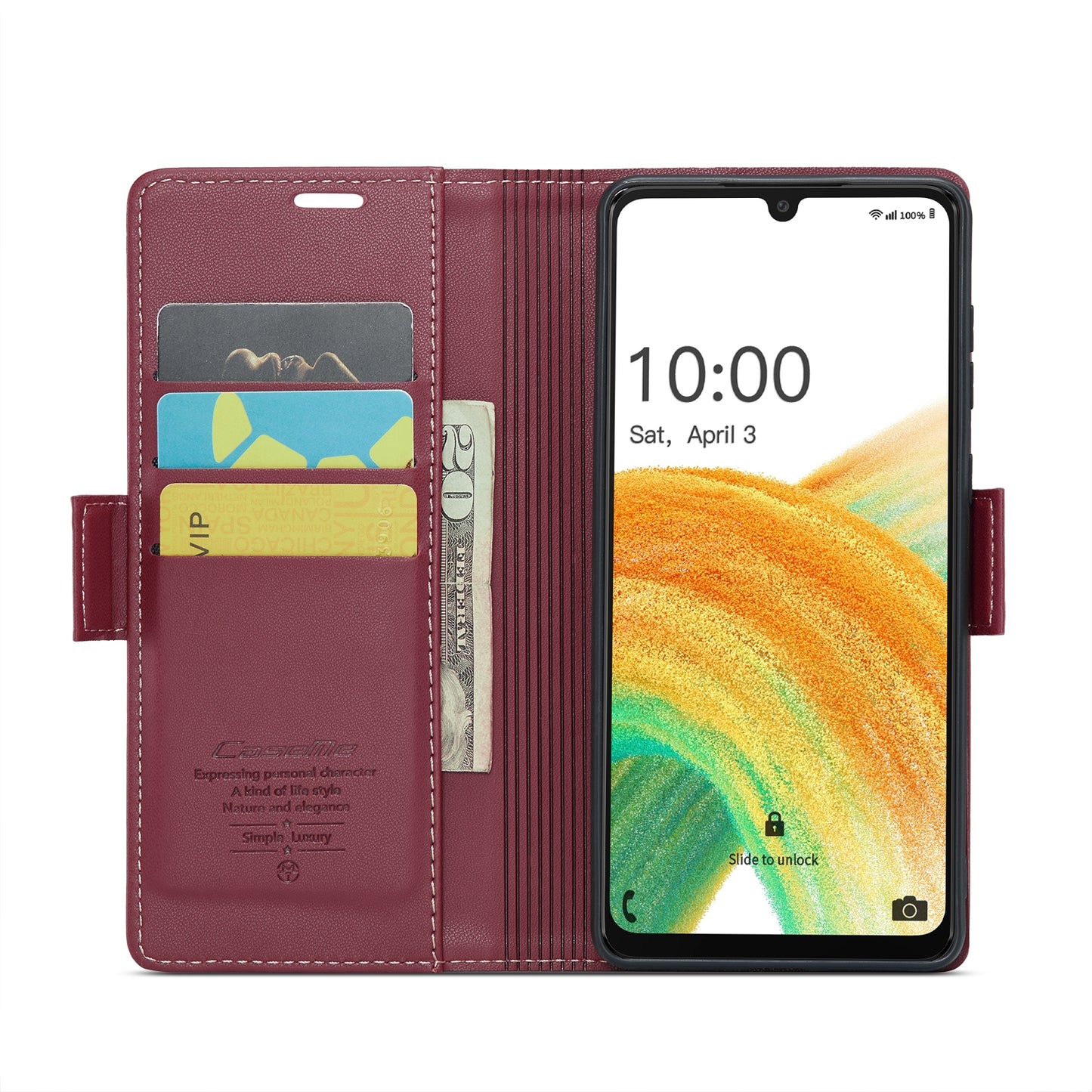 Samsung Galaxy A33 5g Leather Wallet Case - RFID Blocking, Stand Function, Card Slots-buycases.co.uk