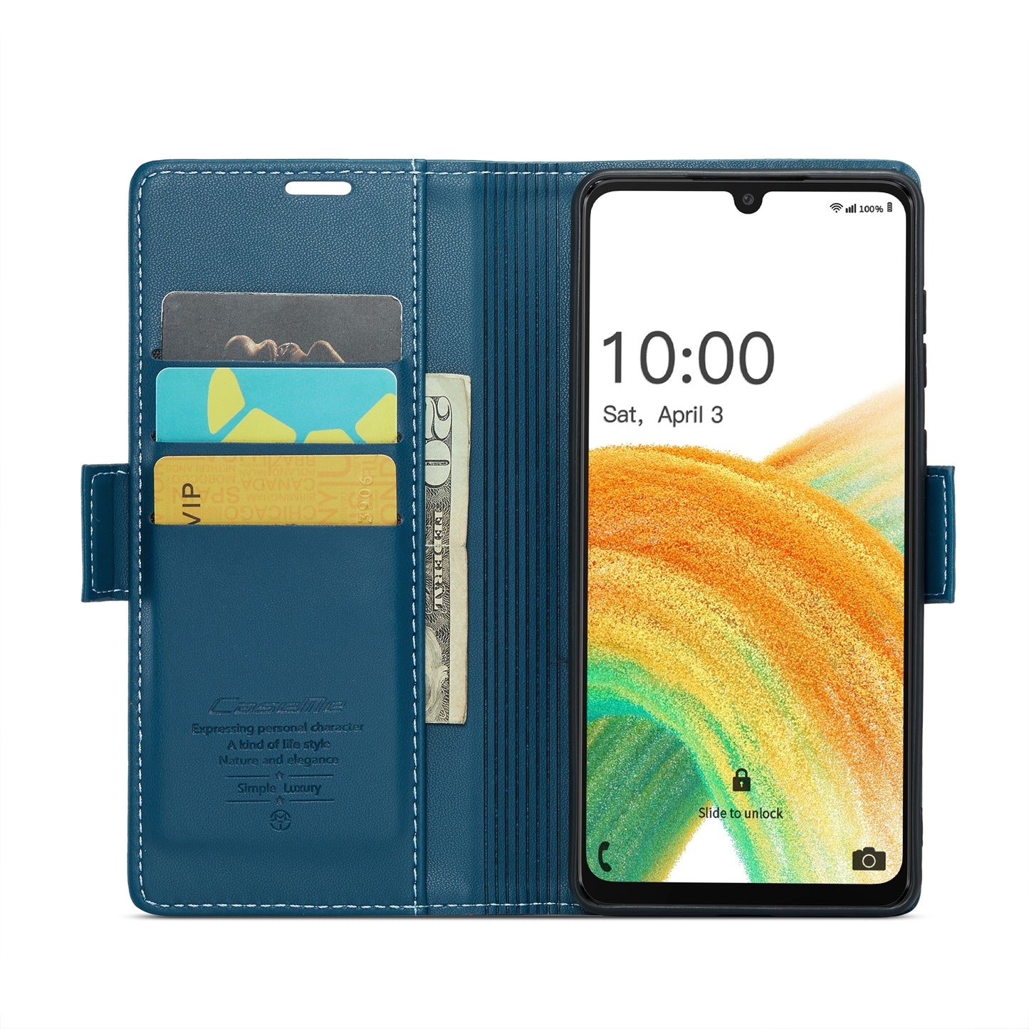 Samsung Galaxy A33 5g Leather Wallet Case - RFID Blocking, Stand Function, Card Slots-buycases.co.uk