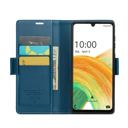 Samsung Galaxy A33 5g Leather Wallet Case - RFID Blocking, Stand Function, Card Slots-buycases.co.uk