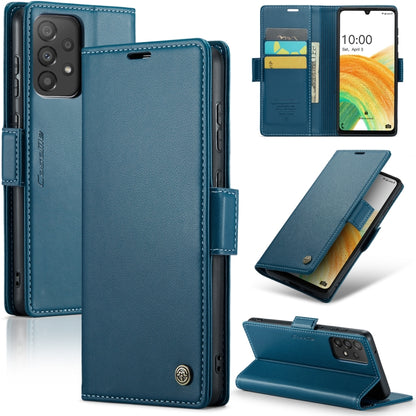 Samsung Galaxy A33 5g Leather Wallet Case - RFID Blocking, Stand Function, Card Slots-buycases.co.uk