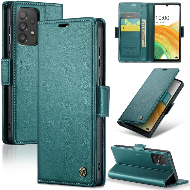 Samsung Galaxy A33 5g Leather Wallet Case - RFID Blocking, Stand Function, Card Slots-buycases.co.uk