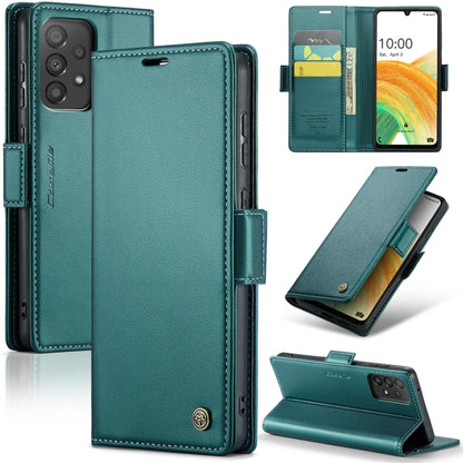 Samsung Galaxy A33 5g Leather Wallet Case - RFID Blocking, Stand Function, Card Slots-buycases.co.uk