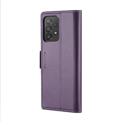 Samsung Galaxy A33 5g Leather Wallet Case - RFID Blocking, Stand Function, Card Slots-buycases.co.uk