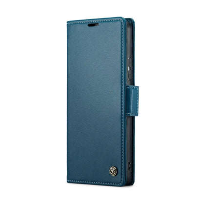 Samsung Galaxy A34 5g Leather Wallet Case - RFID Blocking, Stand Function, Card Slots-buycases.co.uk