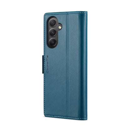 Samsung Galaxy A34 5g Leather Wallet Case - RFID Blocking, Stand Function, Card Slots-buycases.co.uk