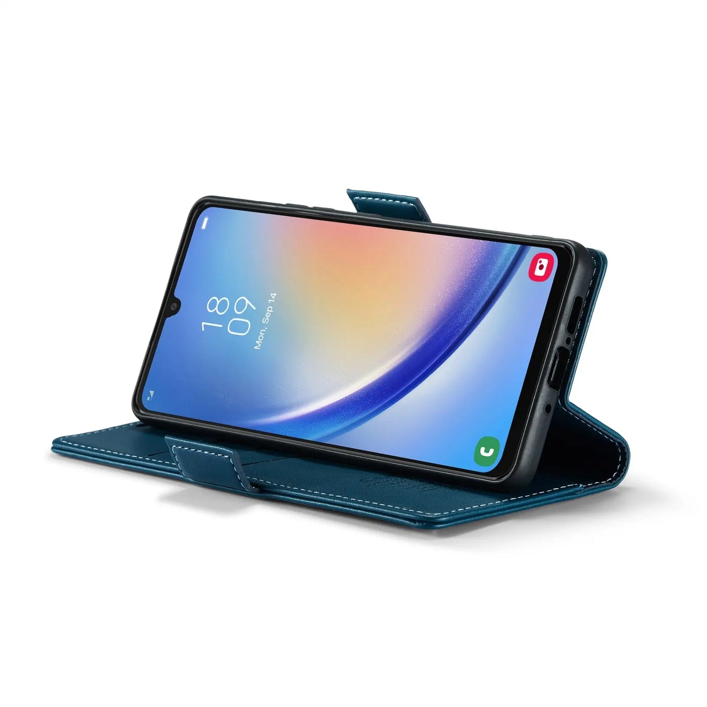 Samsung Galaxy A34 5g Leather Wallet Case - RFID Blocking, Stand Function, Card Slots-buycases.co.uk