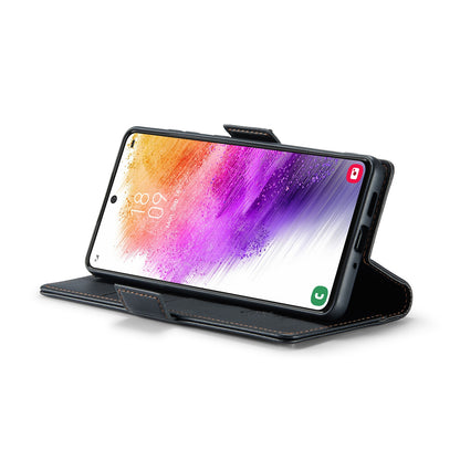 Samsung Galaxy A73 5g Leather Wallet Case - RFID Blocking, Stand Function, Card Slots-buycases.co.uk