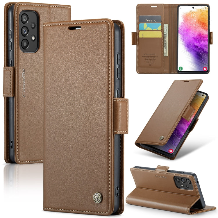 Samsung Galaxy A73 5g Leather Wallet Case - RFID Blocking, Stand Function, Card Slots-buycases.co.uk