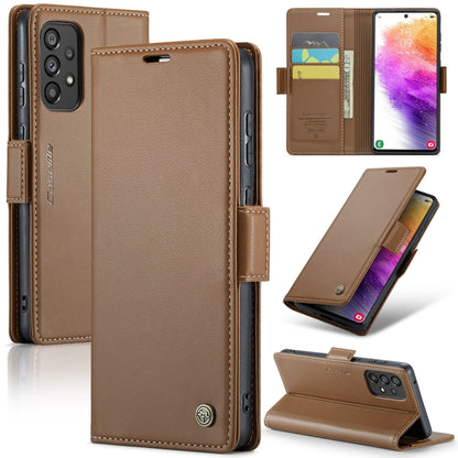 Samsung Galaxy A73 5g Leather Wallet Case - RFID Blocking, Stand Function, Card Slots-buycases.co.uk
