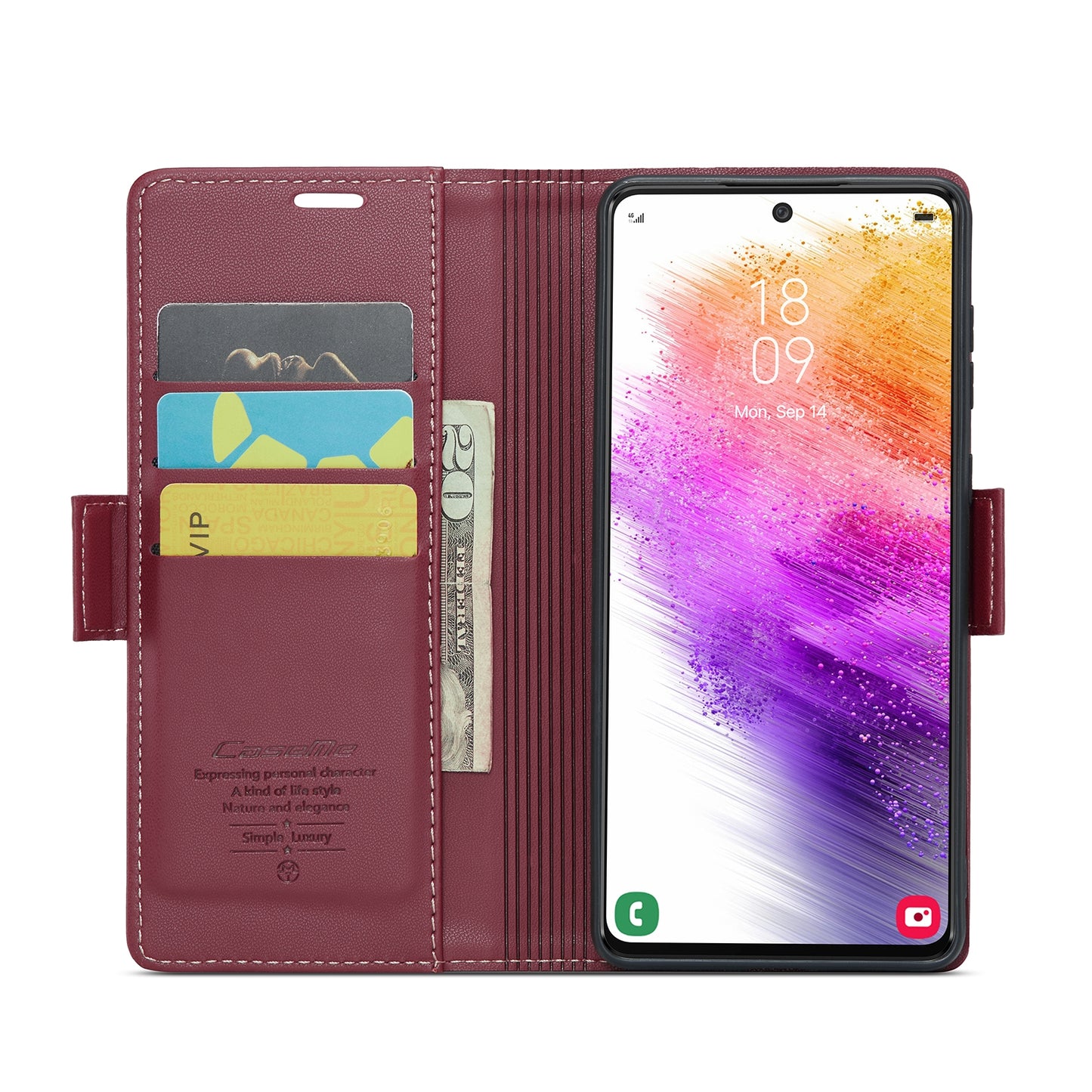 Samsung Galaxy A73 5g Leather Wallet Case - RFID Blocking, Stand Function, Card Slots-buycases.co.uk