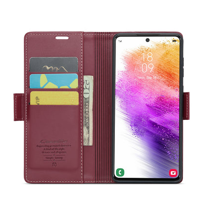 Samsung Galaxy A73 5g Leather Wallet Case - RFID Blocking, Stand Function, Card Slots-buycases.co.uk