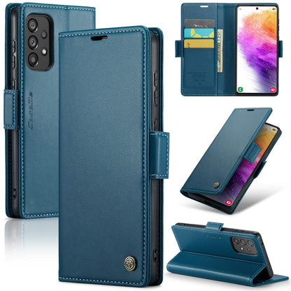Samsung Galaxy A73 5g Leather Wallet Case - RFID Blocking, Stand Function, Card Slots-buycases.co.uk
