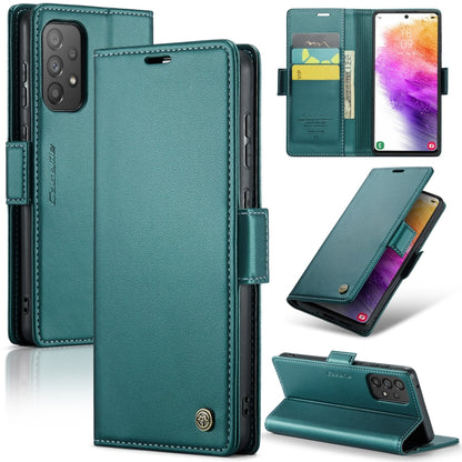 Samsung Galaxy A73 5g Leather Wallet Case - RFID Blocking, Stand Function, Card Slots-buycases.co.uk