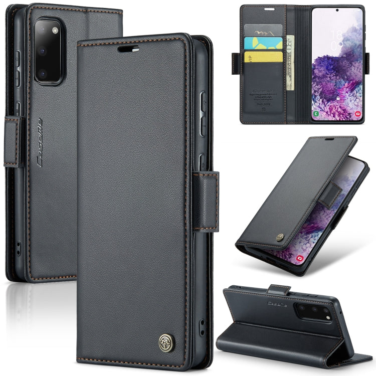 Samsung Galaxy S20 Leather Wallet Case - RFID Blocking, Stand Function, Card Slots-buycases.co.uk