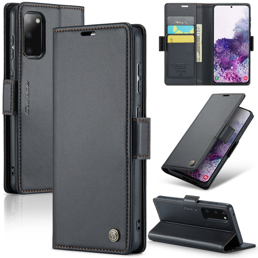 Samsung Galaxy S20 Leather Wallet Case - RFID Blocking, Stand Function, Card Slots-buycases.co.uk