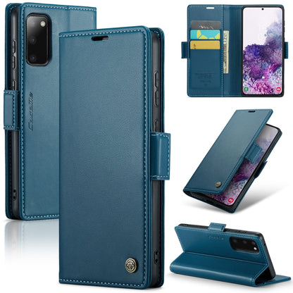 Samsung Galaxy S20 Leather Wallet Case - RFID Blocking, Stand Function, Card Slots-buycases.co.uk