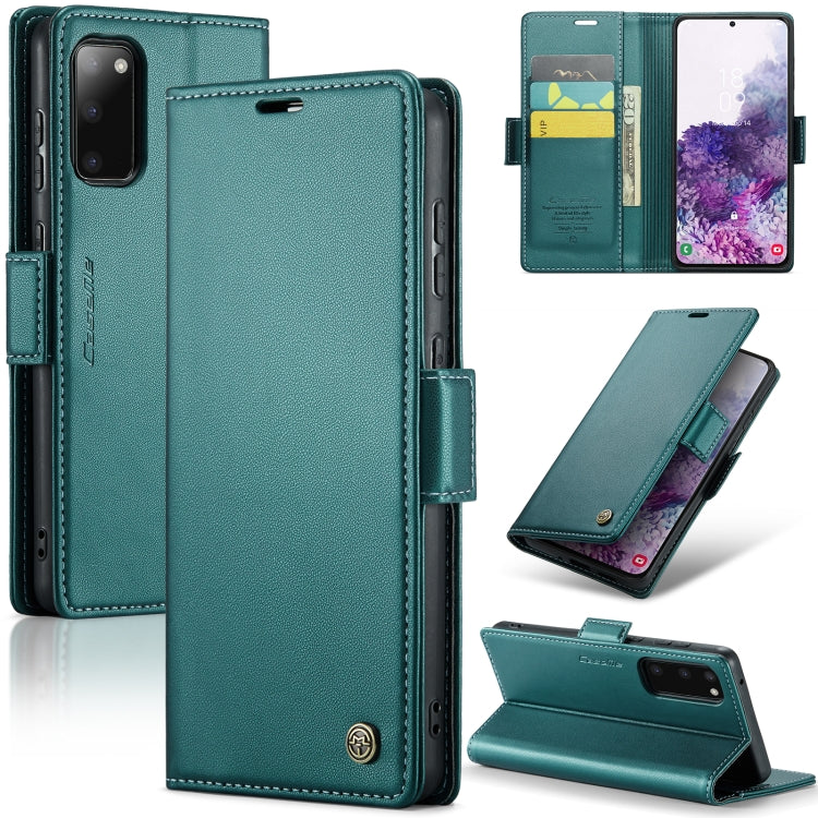 Samsung Galaxy S20 Leather Wallet Case - RFID Blocking, Stand Function, Card Slots-buycases.co.uk