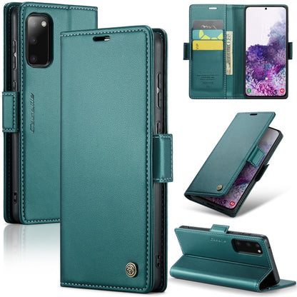 Samsung Galaxy S20 Leather Wallet Case - RFID Blocking, Stand Function, Card Slots-buycases.co.uk