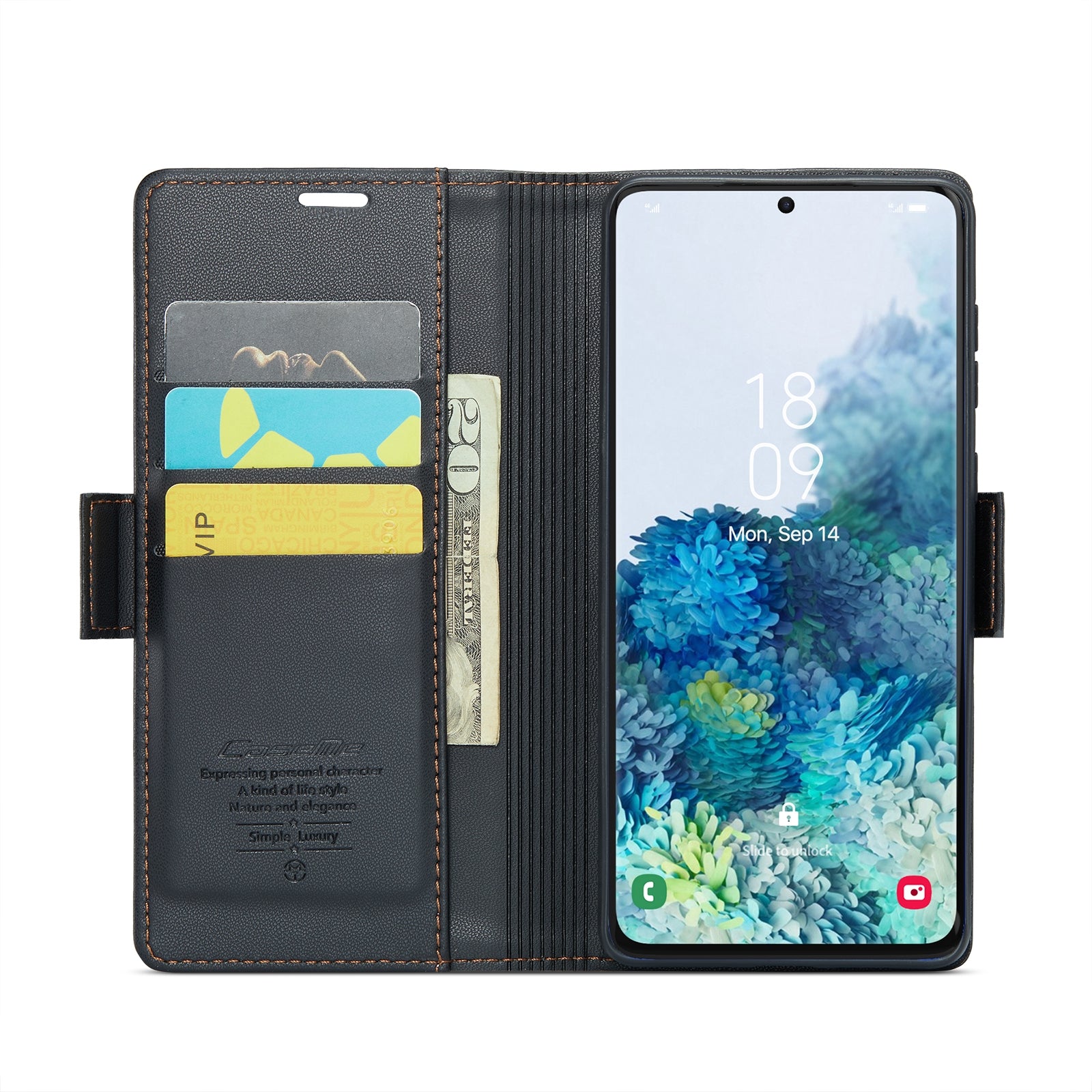 Samsung Galaxy S20+ Leather Wallet Case - RFID Blocking, Stand Function, Card Slots-buycases.co.uk