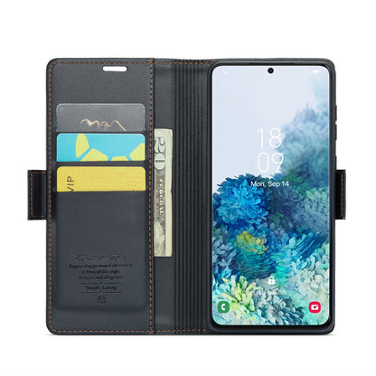 Samsung Galaxy S20+ Leather Wallet Case - RFID Blocking, Stand Function, Card Slots-buycases.co.uk