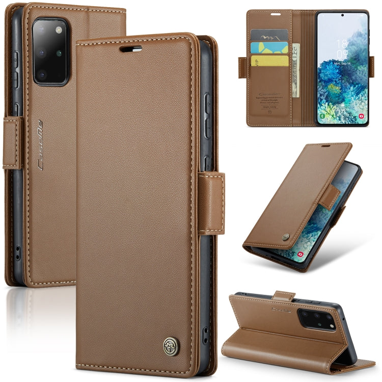 Samsung Galaxy S20+ Leather Wallet Case - RFID Blocking, Stand Function, Card Slots-buycases.co.uk