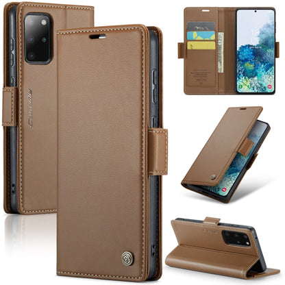 Samsung Galaxy S20+ Leather Wallet Case - RFID Blocking, Stand Function, Card Slots-buycases.co.uk