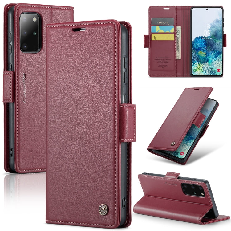 Samsung Galaxy S20+ Leather Wallet Case - RFID Blocking, Stand Function, Card Slots-buycases.co.uk