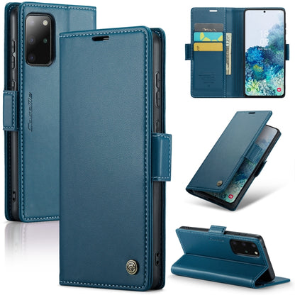 Samsung Galaxy S20+ Leather Wallet Case - RFID Blocking, Stand Function, Card Slots-buycases.co.uk