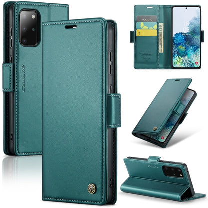 Samsung Galaxy S20+ Leather Wallet Case - RFID Blocking, Stand Function, Card Slots-buycases.co.uk