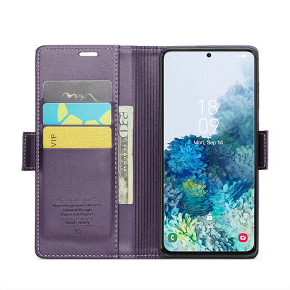 Samsung Galaxy S20+ Leather Wallet Case - RFID Blocking, Stand Function, Card Slots-buycases.co.uk