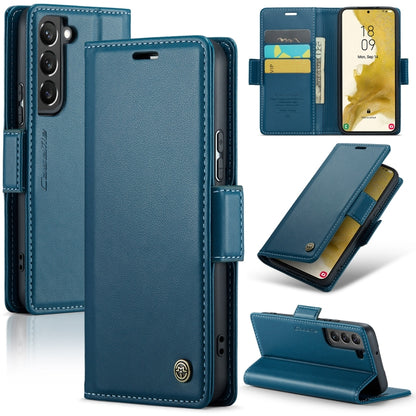 Samsung Galaxy S22 5g Leather Wallet Case - RFID Blocking, Stand Function, Card Slots-buycases.co.uk