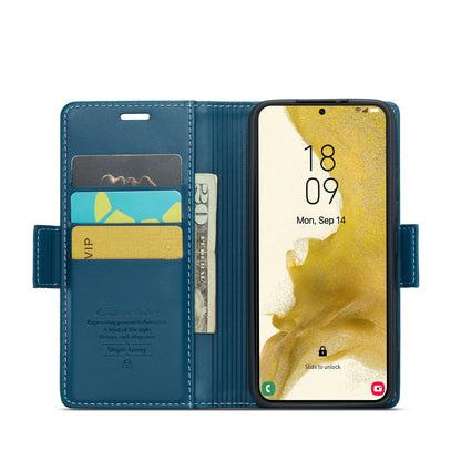 Samsung Galaxy S22 5g Leather Wallet Case - RFID Blocking, Stand Function, Card Slots-buycases.co.uk