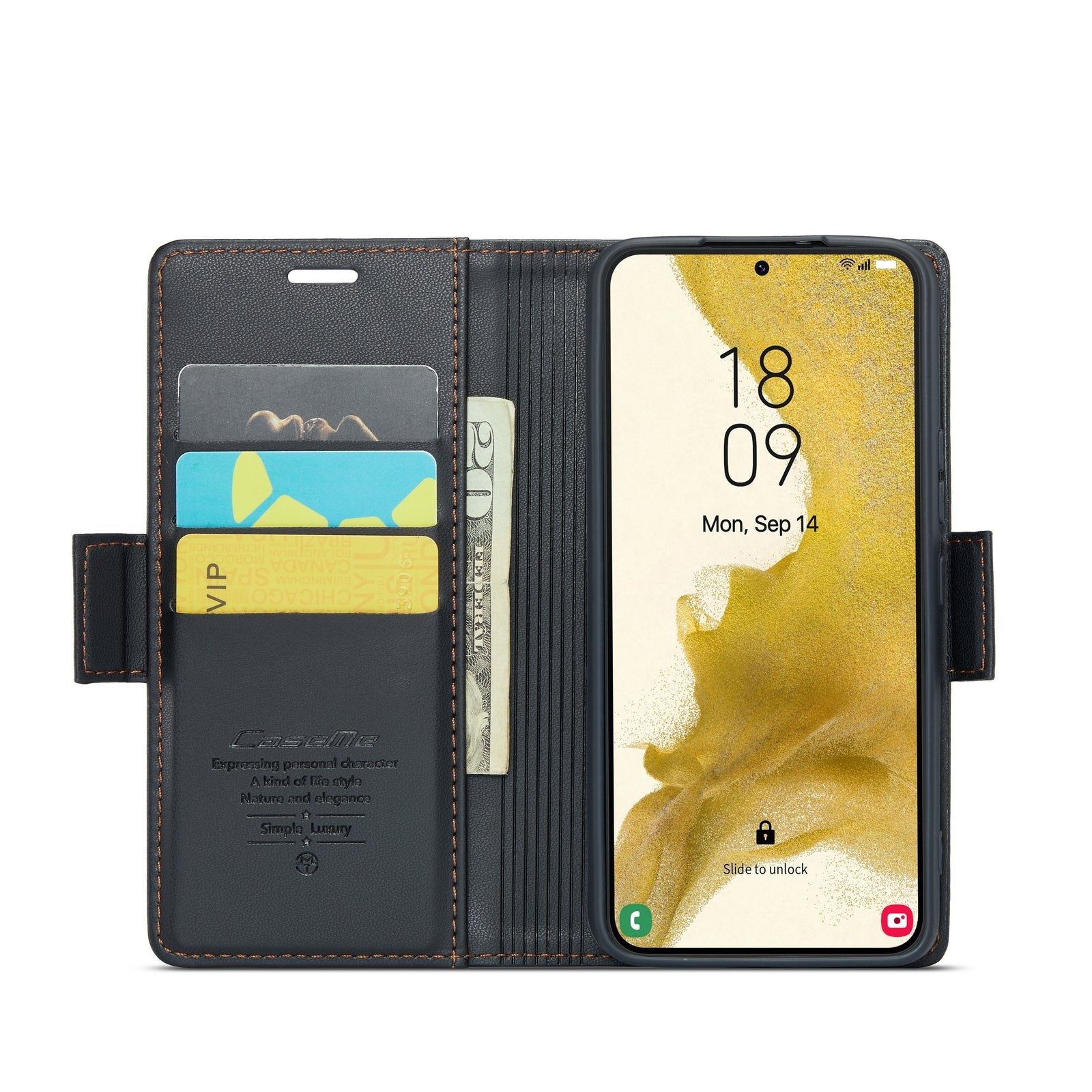 Samsung Galaxy S22+ 5g Leather Wallet Case - RFID Blocking, Stand Function, Card Slots-buycases.co.uk